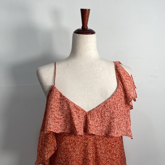 Joie Silk Dress One Shoulder Handkerchief XS Missing Belt - Picture 4 of 10